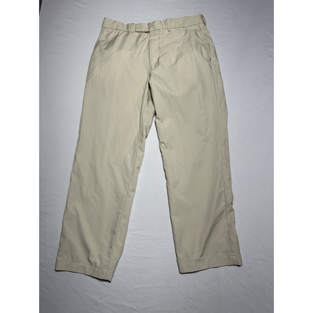 RLX Ralph Lauren Golf Pants Khaki Flat Front Men’s 34x34 Stretch Performance
